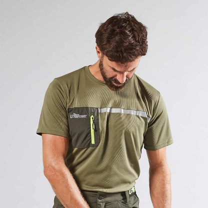 CHRISTAL T-Shirt uomo COLORE BURNT OLIVE U-Power