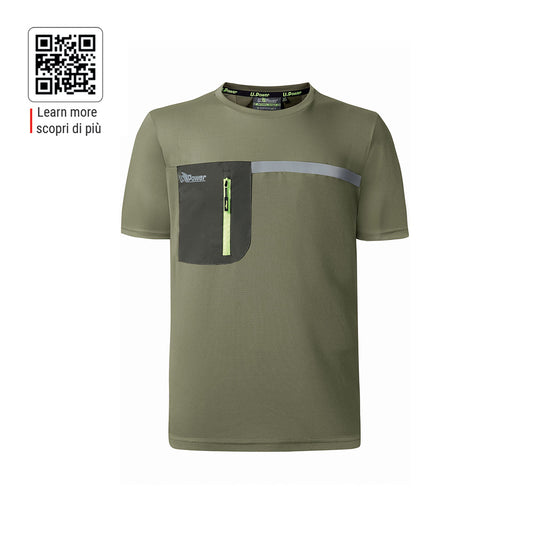 CHRISTAL T-Shirt uomo COLORE BURNT OLIVE U-Power